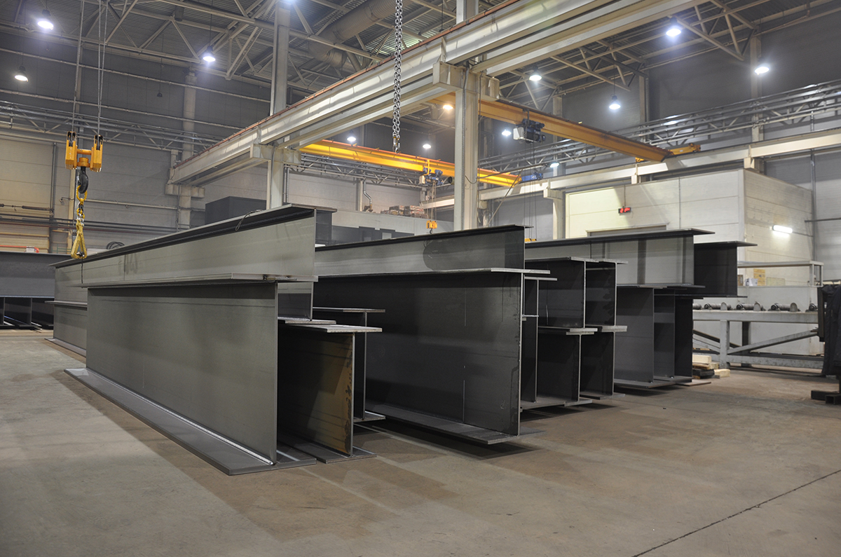 structural steel beams, columns, and plates