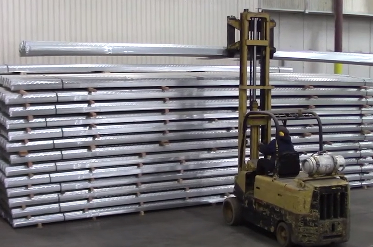 structural steel bar joist and decking